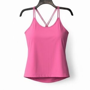 lululemon athletica Pink Paradise Make A Move Shelf Bra Athletic Tank Top 10